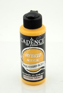 Cadence Hybrid Multisurfaces Akrilik Boya 120ml  H-010 SICAK TURUNCU