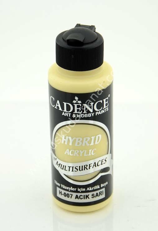 Cadence Hybrid Multisurfaces Akrilik Boya 120ml  H-07 AÇIK SARI