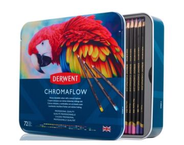 Derwent Chromaflow Kuruboya Kalem Seti 72 Renk