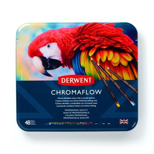 Derwent Chromaflow Kuruboya Kalem Seti 48 Renk