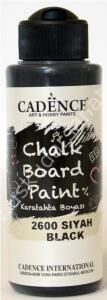 Cadence Chalk Board Paint Karatahta Boyası 120ml Black 2600