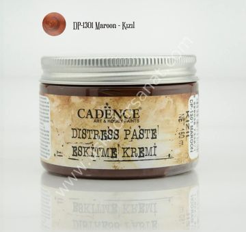 Cadence Distress Paste - Eskitme Kremi 150ml DP 1301 Maroon- Kızıl