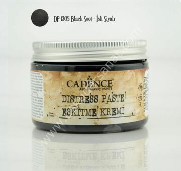 Cadence Distress Paste - Eskitme Kremi 150ml DP 1305 Black Soot - İsli Siyah
