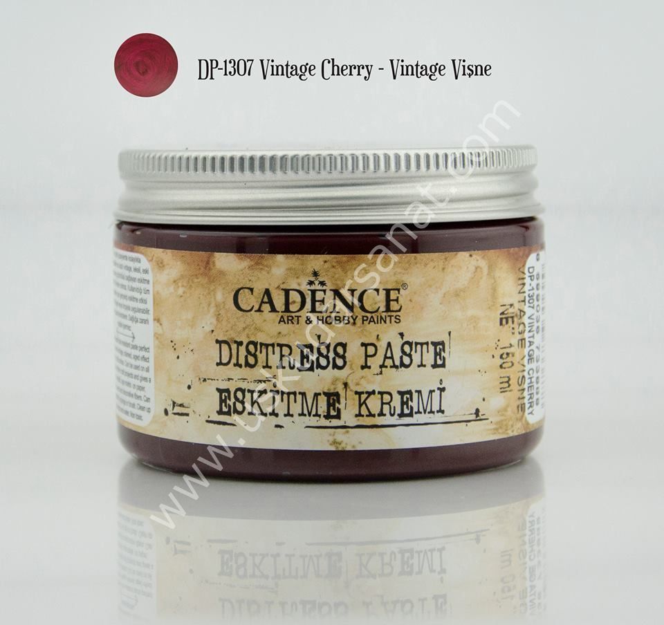 Cadence Distress Paste - Eskitme Kremi 150ml DP 1307 Vintage Cherry- Vintage Vişne