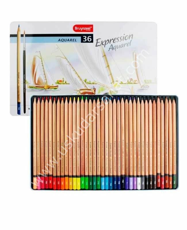 Bruynzeel Expression Aquarel 36 renk Teneke kutu