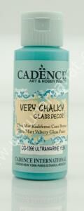 Cadence Very Chalky Glass Decor Cam Boyası 59ml 1356 Ultramarine Yeşil