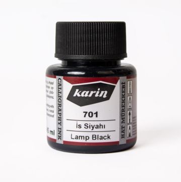 Karin Hat Mürekkebi 45ml İs Siyahı 701