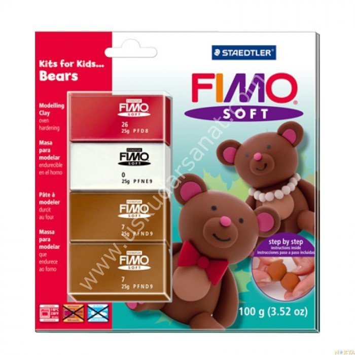 Fimo Kits for Kids Polimer Kil Seti - Ayıcıklar
