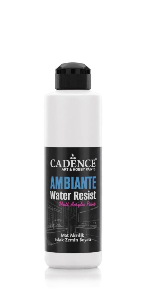 Cadence Ambiante Suya Dayanıklı Akrilik Boya AW-01 BEYAZ 250ML + KATALİZÖR 10GR