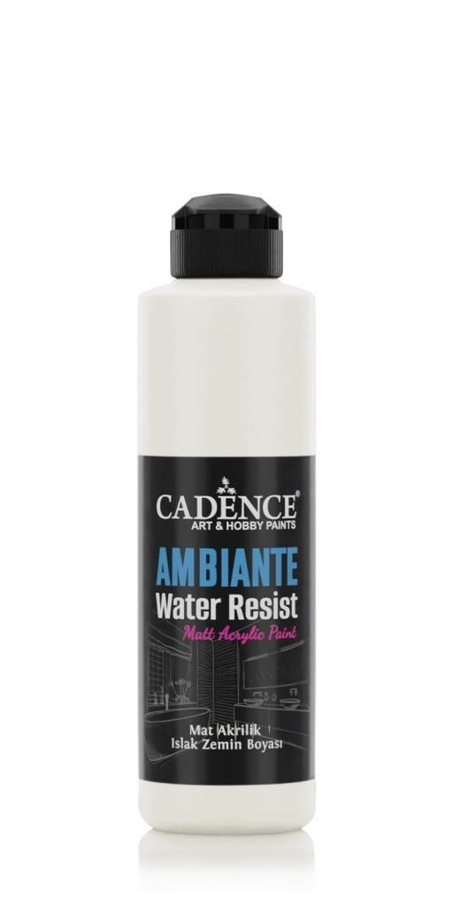 Cadence Ambiante Suya Dayanıklı Akrilik Boya AW-02 PAK BEYAZ 250ML + KATALİZÖR 10GR