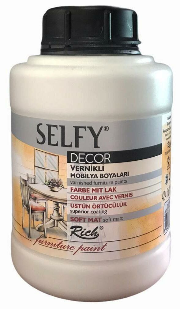 Rich Selfy Decor Vernikli Boya 1250cc Antik Beyaz 12802