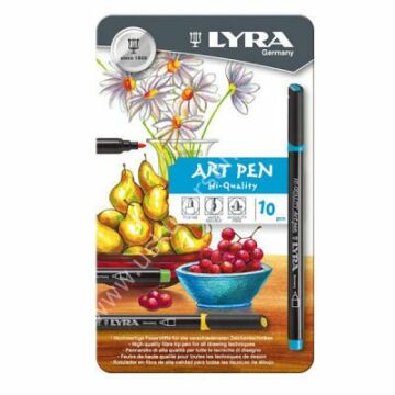 Lyra Hi-Quality Art Pen 10 Renk Metal Kutu