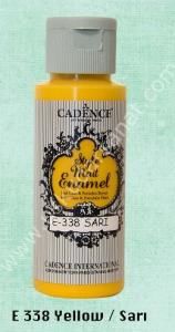 Cadence Style Matt Enamel Cam & Porselen Boyası 59 ml E 338 Yellow Sarı