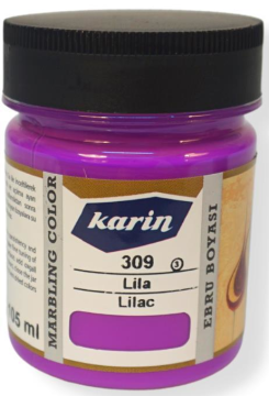 Karin Ezilmiş Ebru Boyası 105ml 309 Lila