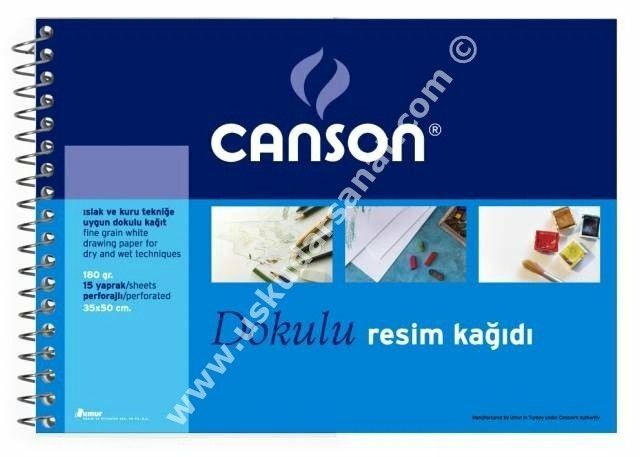 Canson Resim Defteri 35x50 180gr 15 yaprak