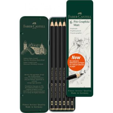 Faber Castell Pitt Graphite Matt Dereceli Kalem 6lı Set