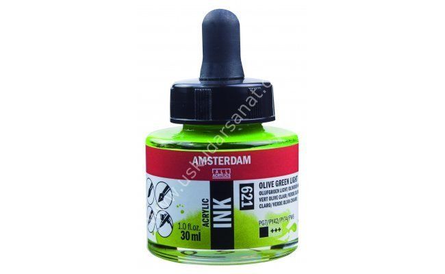 Amsterdam Sıvı Akrilik Mürekkep 30ml 621 Olive Green Light