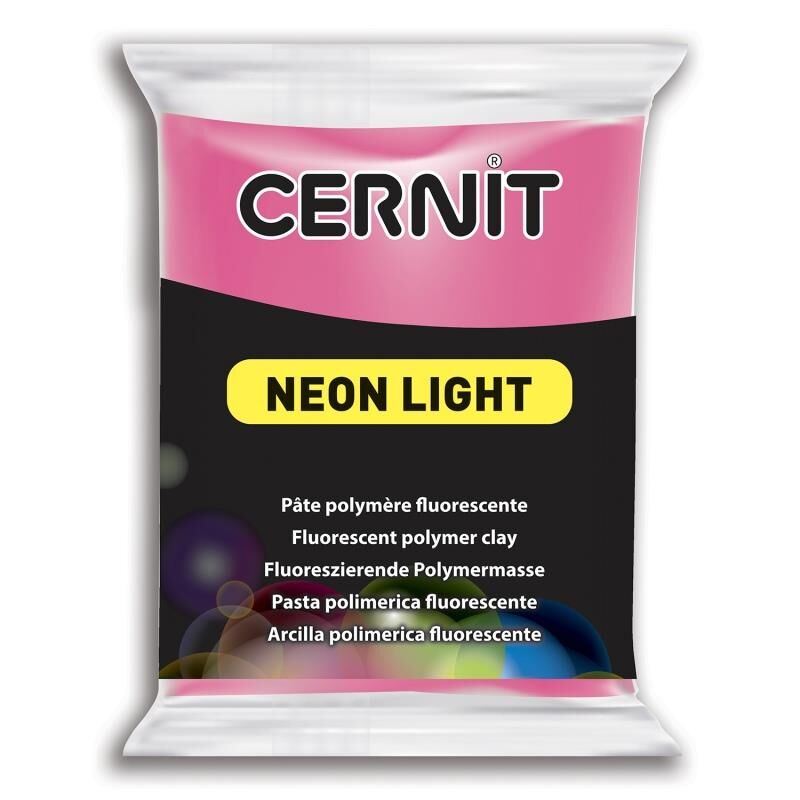 Cernit Polimer Kil Hamuru Neon Light (Fosforlu)  56gr 922 Fuschia