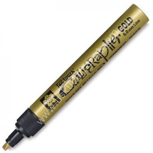 Sakura Pen-touch Kaligrafi Kalemi 5mm Permanent Altın