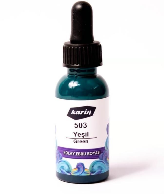 Karin Kolay Ebru Boyası 30ml Yeşil 501