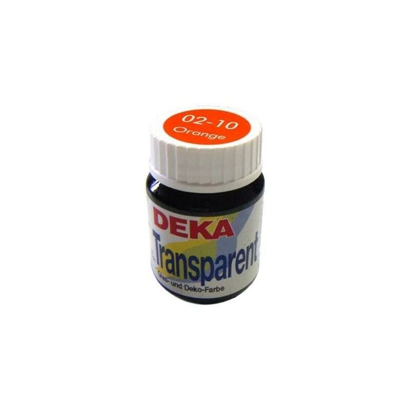 Deka Transparent Cam Boyası 25ml Cam Şişe 02-10 Bright Orange