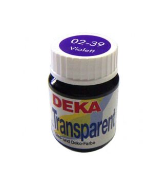 Deka Transparent Cam Boyası 25ml Cam Şişe 02-39 Violet