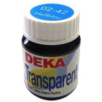 Deka Transparent Cam Boyası 25ml Cam Şişe 02-42 Light Blue