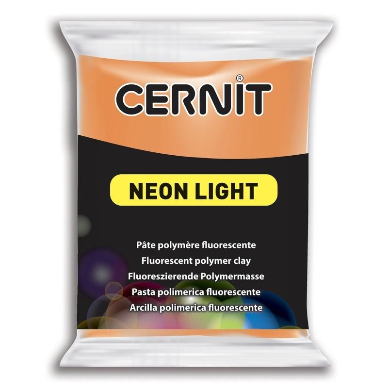 Cernit Polimer Kil Hamuru Neon Light (Fosforlu)  56gr 752 Orange