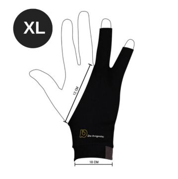 Sanatçı Çizim Eldiveni Siyah Renk XL