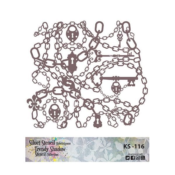 Cadence Siluet Trendy Shadow Stencil KS-116