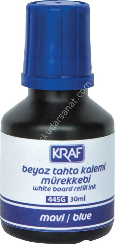 Kraf Beyaz Tahta Kalemi Mürekkebi 30ml MAVİ 445G