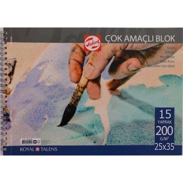 Talens Çizim Bloğu 200gr 15 yaprak 25x35cm