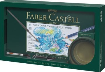Faber Castell Albrecht Dürer Gift Set 36lı teneke kutu + su kabı + fırça