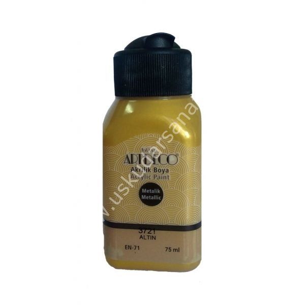 Artdeco Metalik Akrilik Boya 75 ml 3721 ALTIN