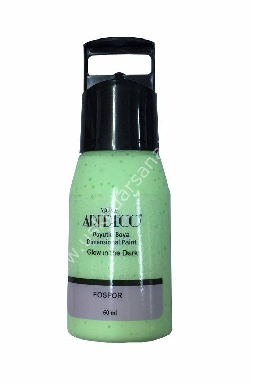 Artdeco Karanlıkta Parlayan (Glow in the Dark) Boyutlu Boya 60 ml. FOSFORLU YEŞİL 660