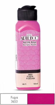 Artdeco Yeni Formül Akrilik Boya 140 ml 3653 Fuşya