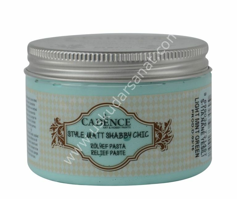 Cadence Style Matt Sahbby Chic Rölyef Pasta 150ml (350gr) S-11A Nane Yeşili