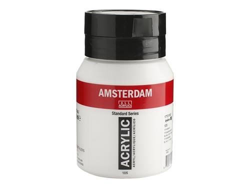 Amsterdam Akrilik Boya 500ml 105 Titanium white