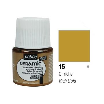 Pebeo Seramik Boyası Rich Gold 015