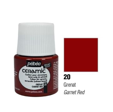 Pebeo Seramik Boyası Gamet Red 020