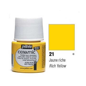 Pebeo Seramik Boyası Rich Yellow 021