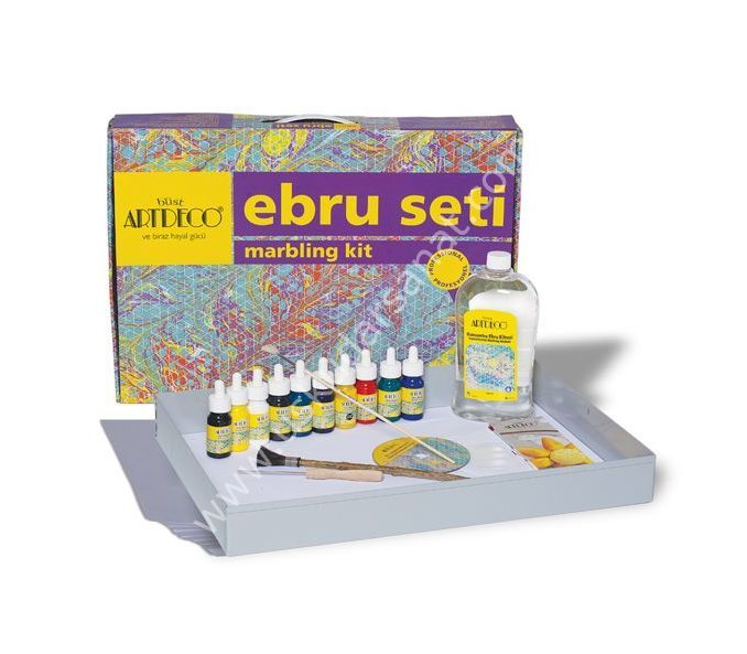 ARTDECO PROFESYONEL EBRU SETİ 35X50 10 RENK