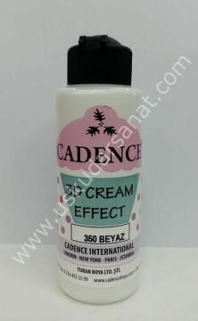 Cadence 3D Cream Effect Boya 120ml 350 Beyaz