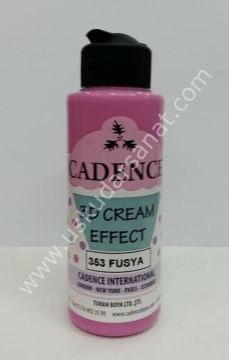 Cadence 3D Cream Effect Boya 120ml 353 Fuşya