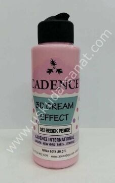 Cadence 3D Cream Effect Boya 120ml 352 Bebek Pembe