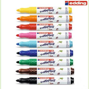 Edding Funtastics Keçeli Kalem 10 Renk Kalın Uçlu