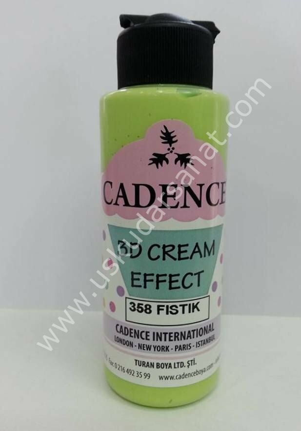 Cadence 3D Cream Effect Boya 120ml 358 Fıstık