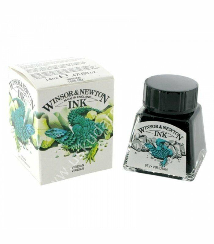 Winsor & Newton Çizim Mürekkebi 14ml 972 Viridian Green