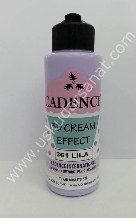 Cadence 3D Cream Effect Boya 120ml 361 Lila