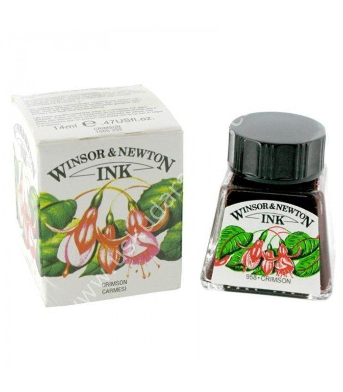 Winsor & Newton Çizim Mürekkebi 14ml 958 Crimson